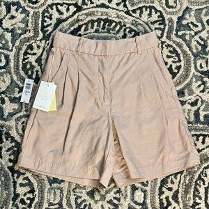 Aritzia Wilfred Effortless Linen Short Long 7" Size 2